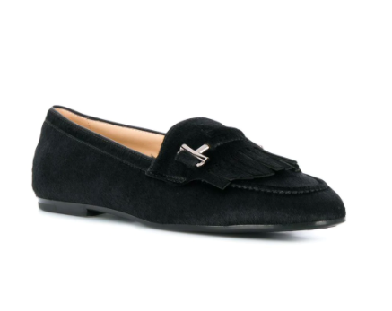 Tod's Double T plaque loafers