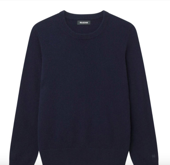 Naadam Navy Blue Cashmere Sweater