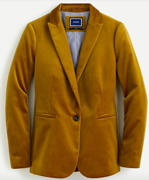 J. Crew Parke Velvet Blazer