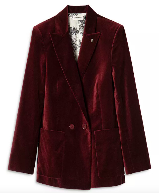 Zadig & Voltaire Visko Velvet Blazer 